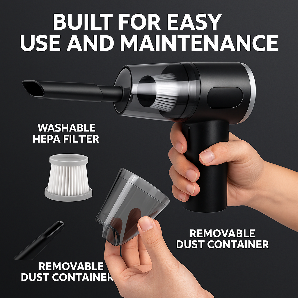 3-in-1  Car Cordless Vacuum & Blower